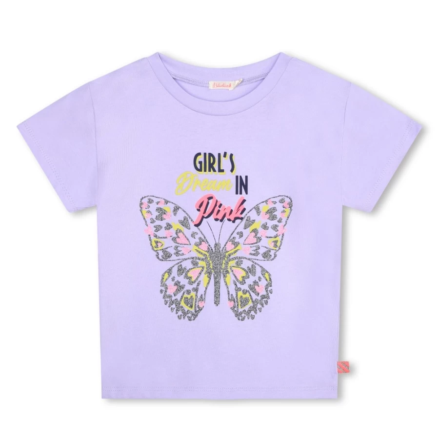 BILLIEBLUSH Lilac Short-Sleeved T-Shirt for Girls