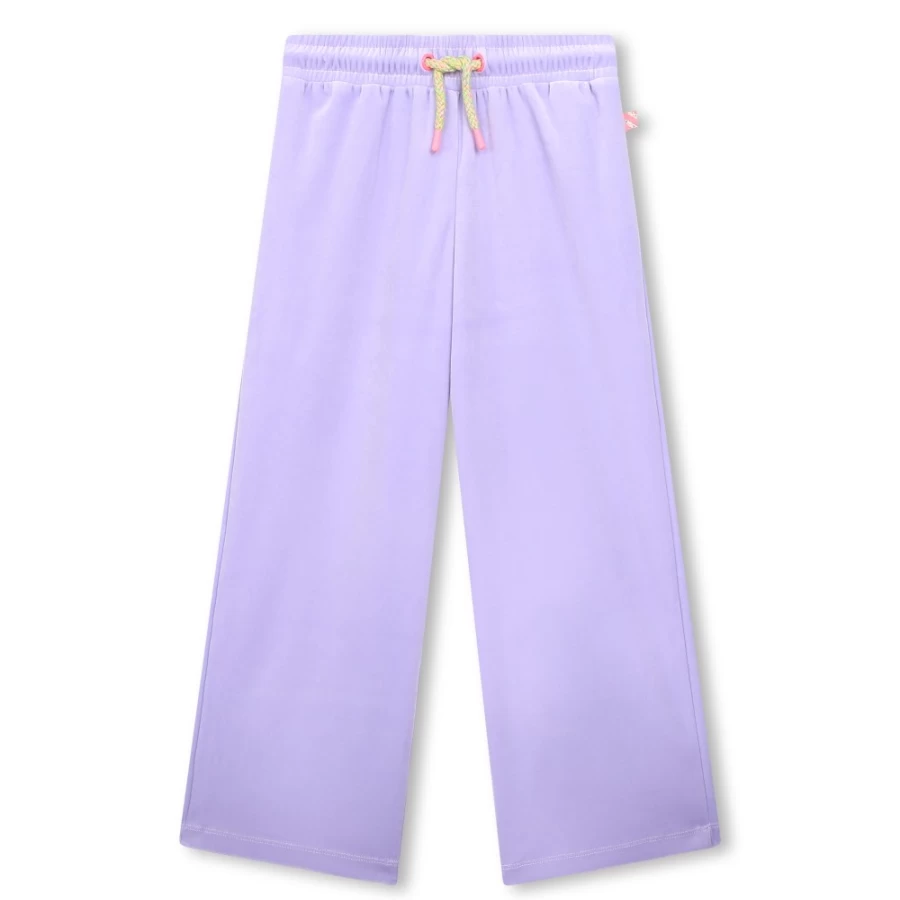 BILLIEBLUSH Lilac Velvet Jogging Pants for Girls - Soft Comfortable Lounge Bottoms