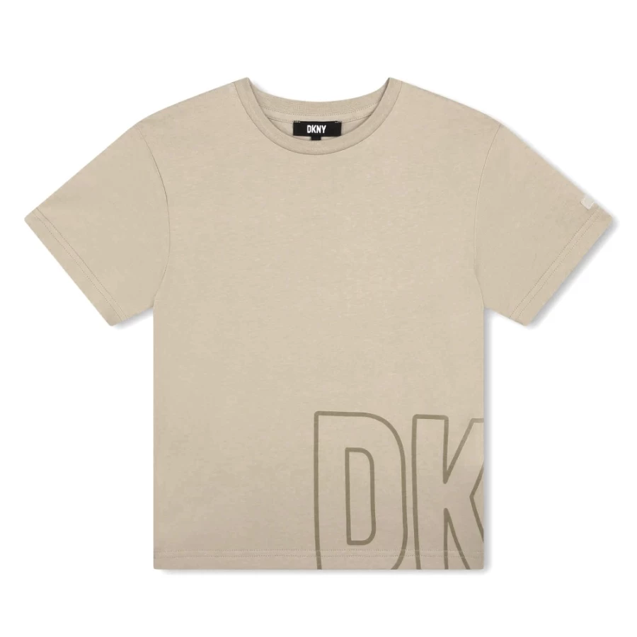 DKNY Girls' Short-Sleeved T-Shirt - Stylish & Comfortable Cotton Top for Kids