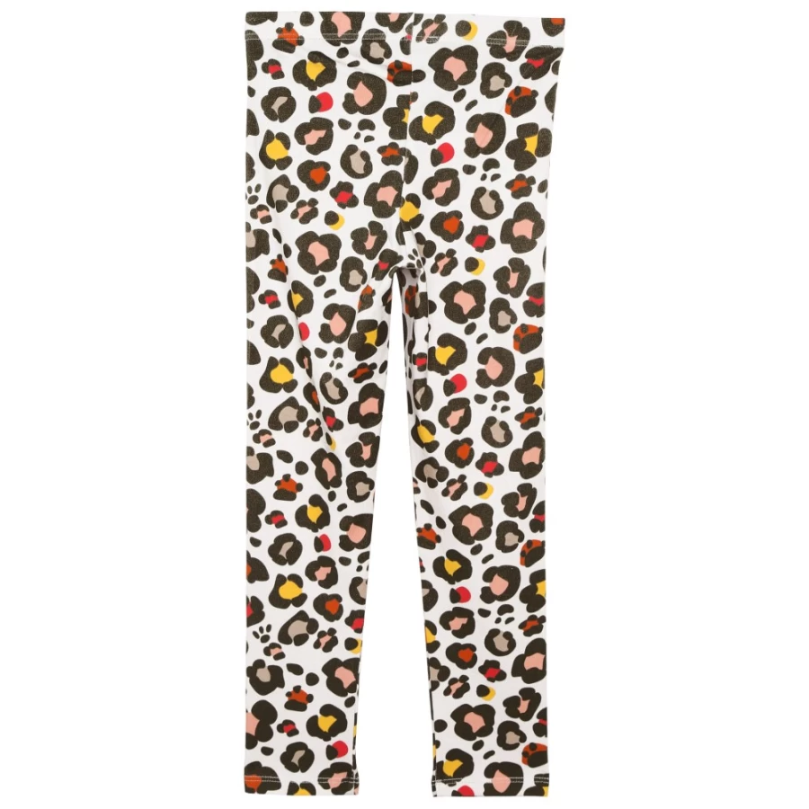 KENZO KIDS Girls' Stone Cotton Leggings with Patterned Design