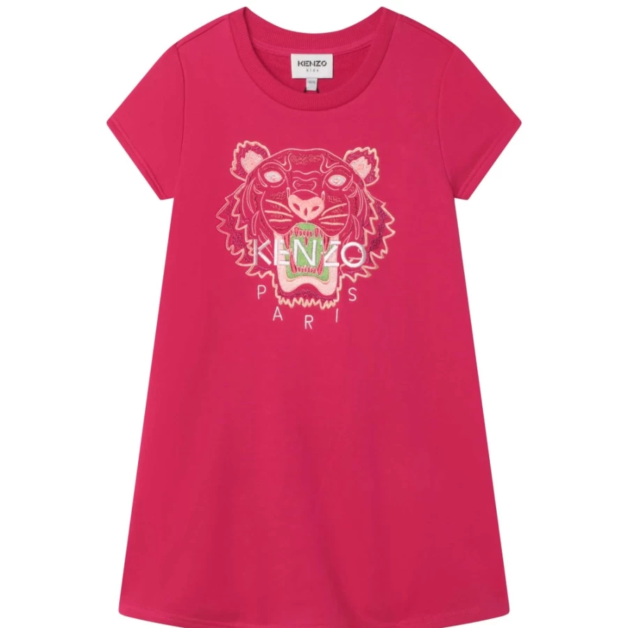 KENZO KIDS Girls Pink Dress - Stylish & Comfortable Outfit for Kids