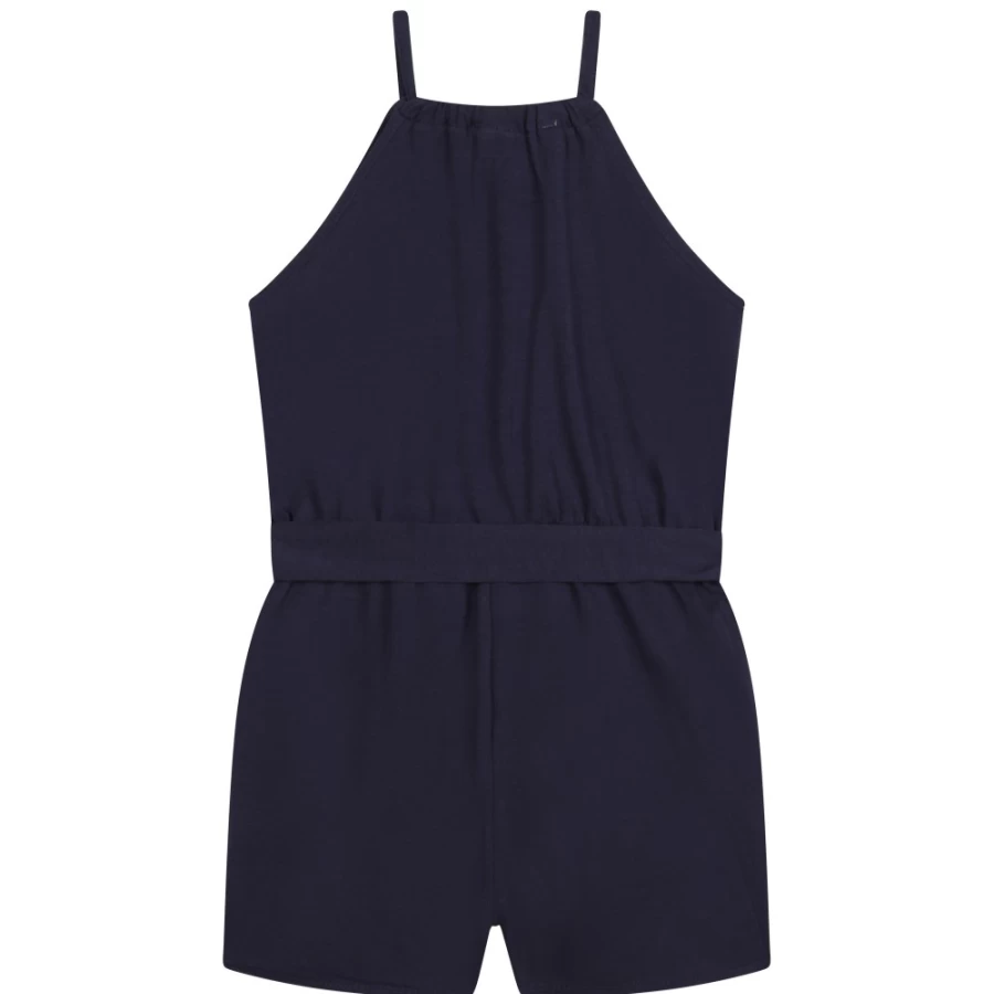 MICHAEL KORS Navy Slim Straps Playsuit for Girls