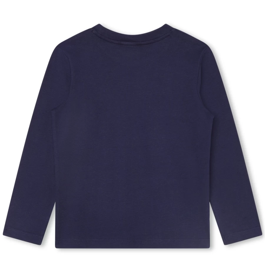 MARC JACOBS Navy Logo and Illustration T-Shirt for Girls