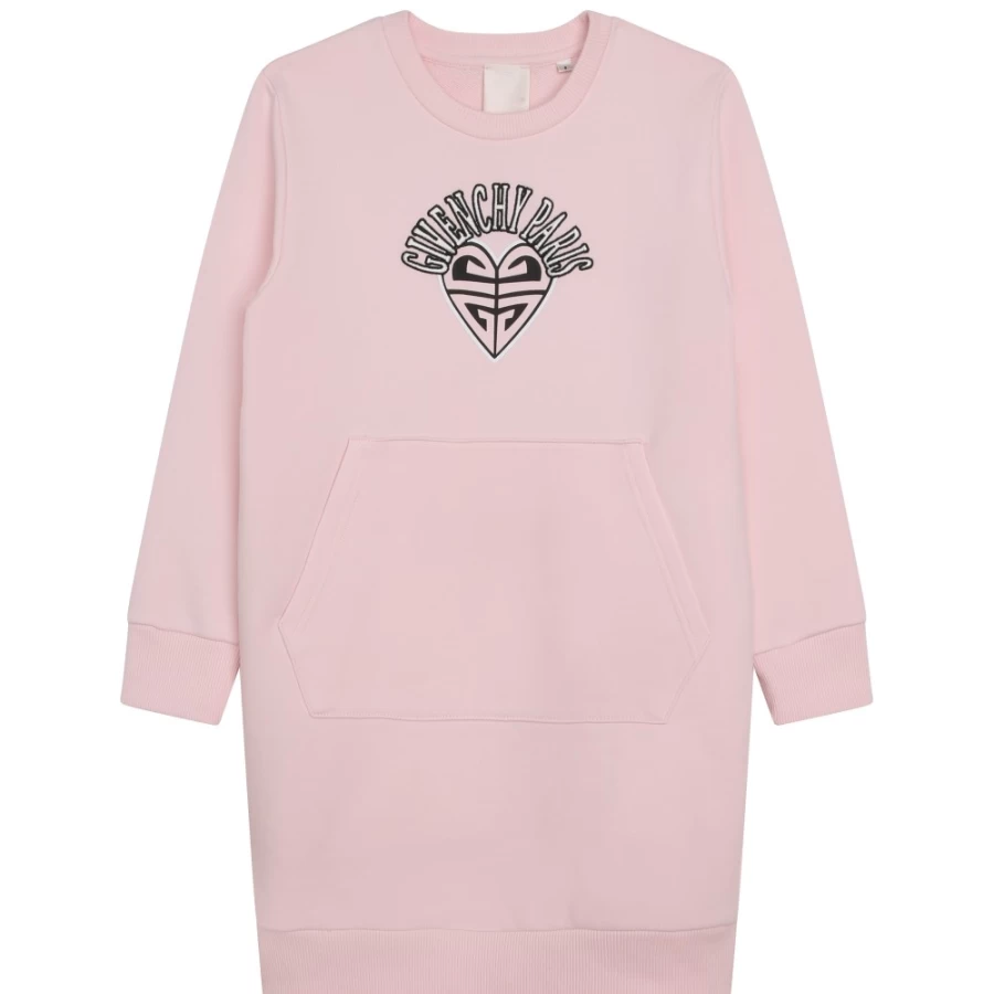Givenchy Marshmallow Straight Fleece Dress for Girls - Soft & Stylish 44Z