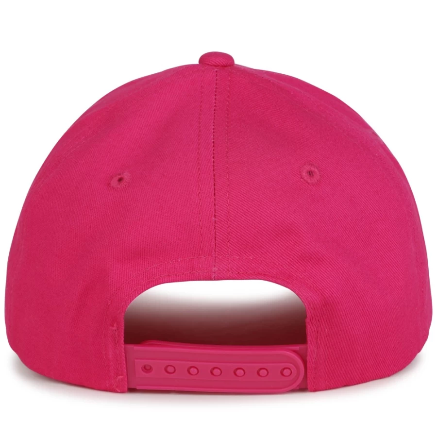 DKNY Girls' Adjustable Cotton Cap in Raspberry - Stylish & Comfortable