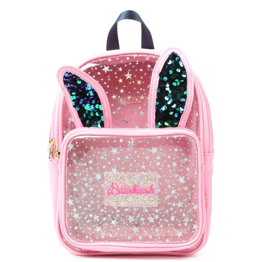 BILLIEBLUSH Pink Starry Backpack with Ears for Girls - Cute & Stylish School Bag