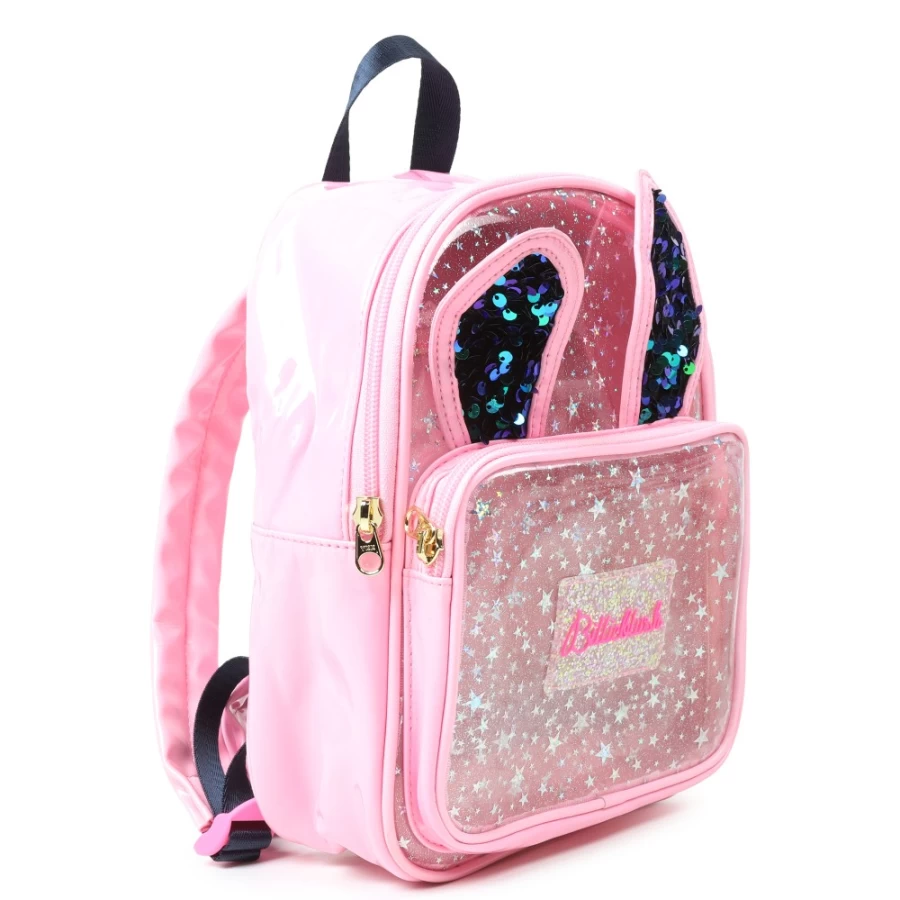 BILLIEBLUSH Pink Starry Backpack with Ears for Girls - Cute & Stylish School Bag