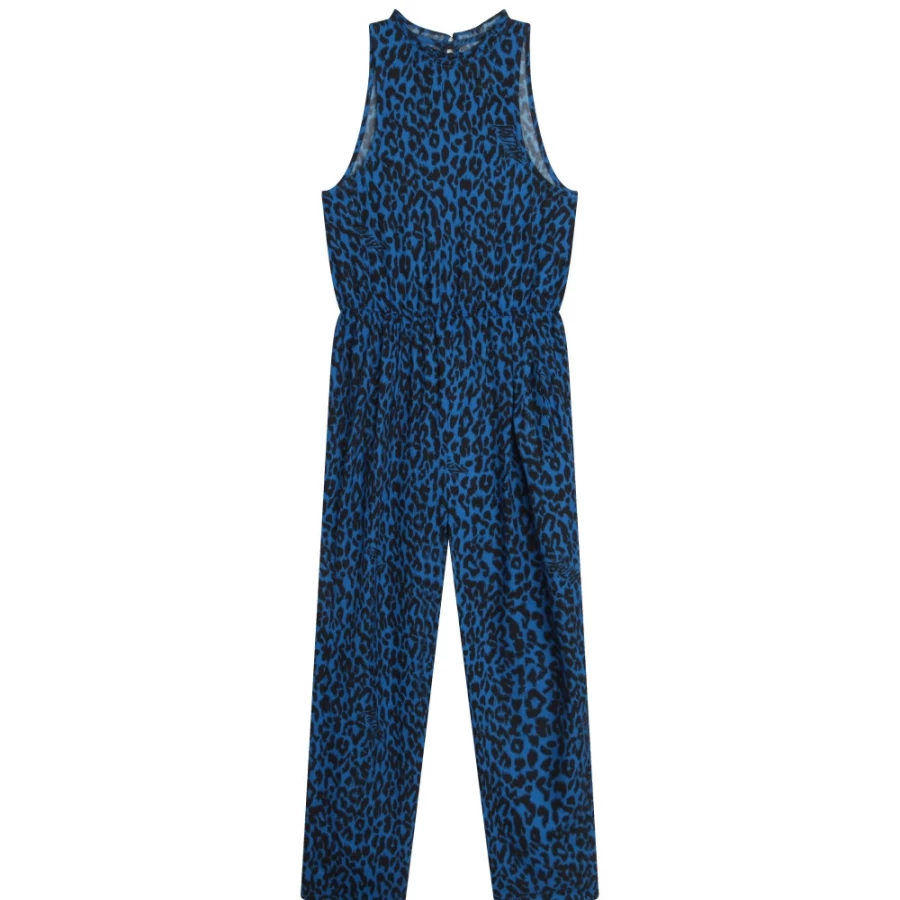 ZADIG & VOLTAIRE Girls' Electric Blue Sleeveless Jumpsuit | Trendy Summer Outfit