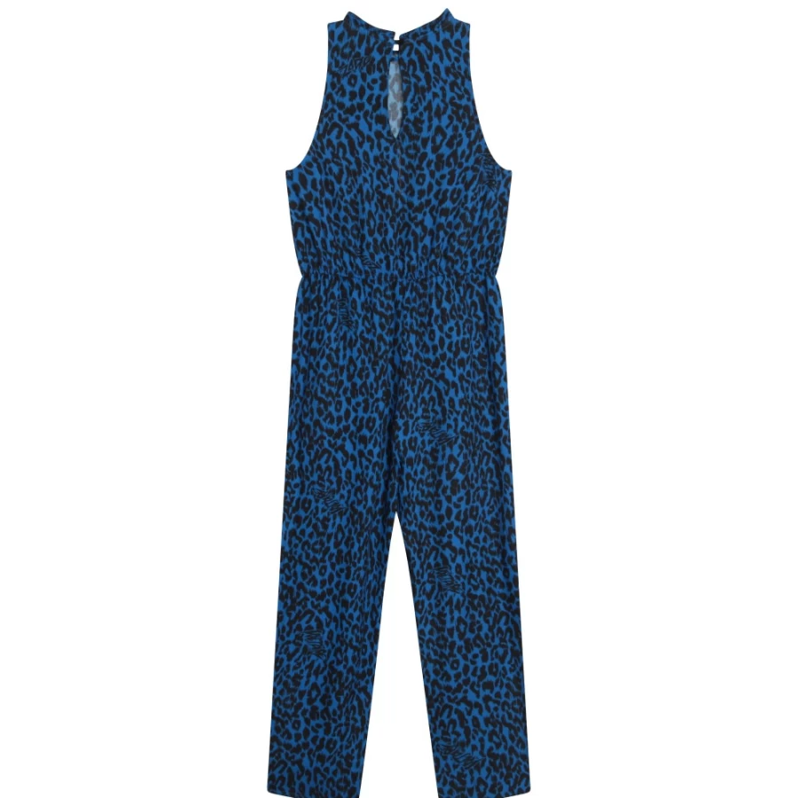 ZADIG & VOLTAIRE Girls' Electric Blue Sleeveless Jumpsuit | Trendy Summer Outfit