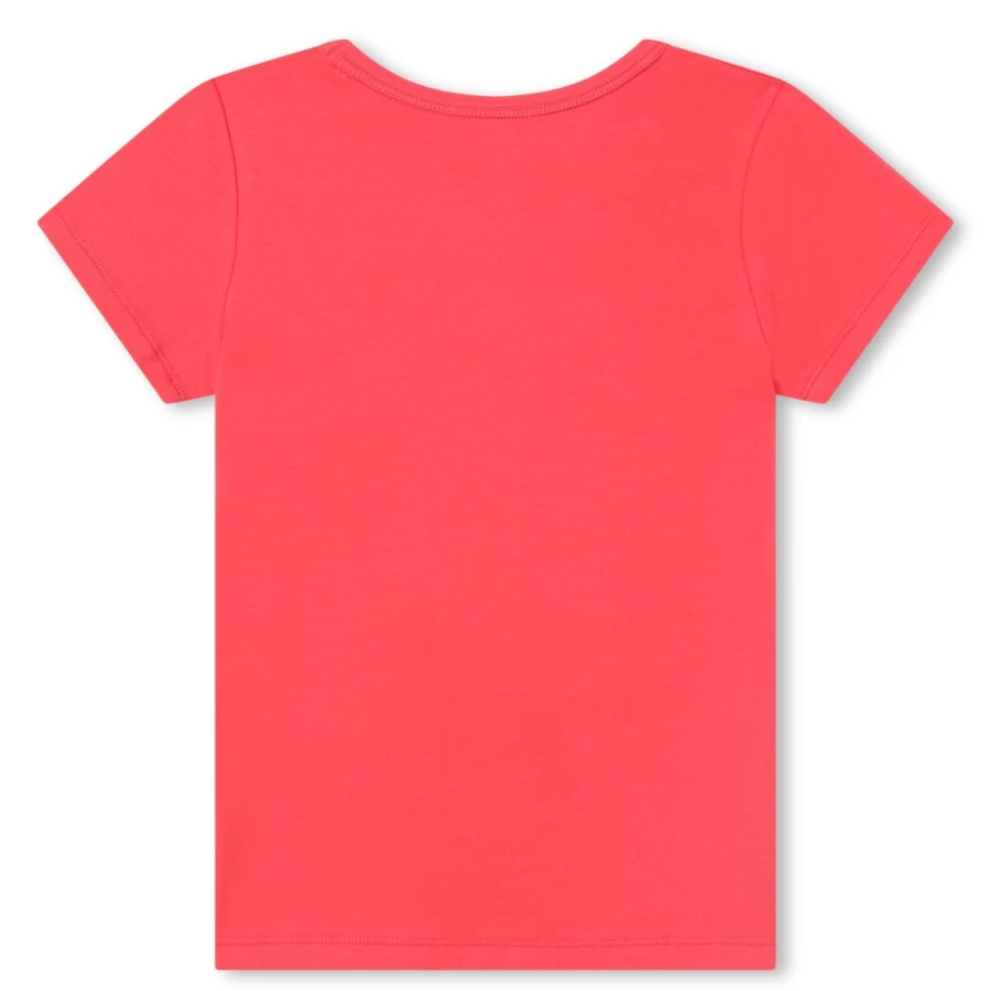 MICHAEL KORS Girls Fuschia Short-Sleeved T-Shirt for Kids
