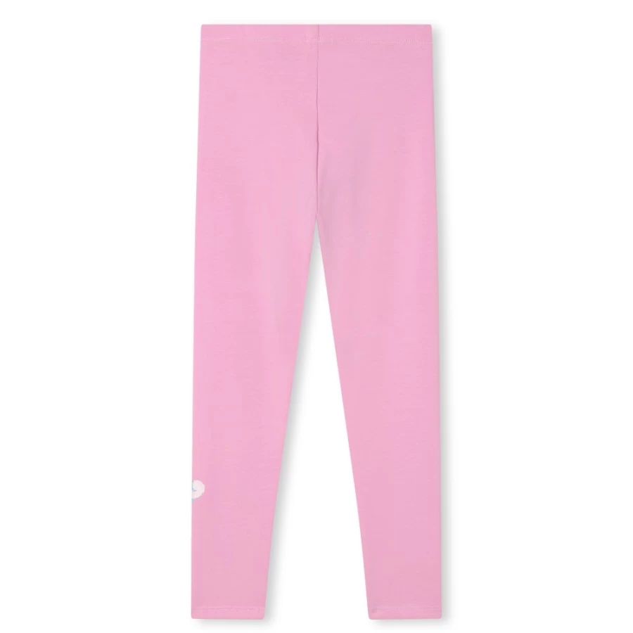 BILLIEBLUSH Girls' Pink Sparkle-Print Leggings for Kids - Glittery Comfort & Style