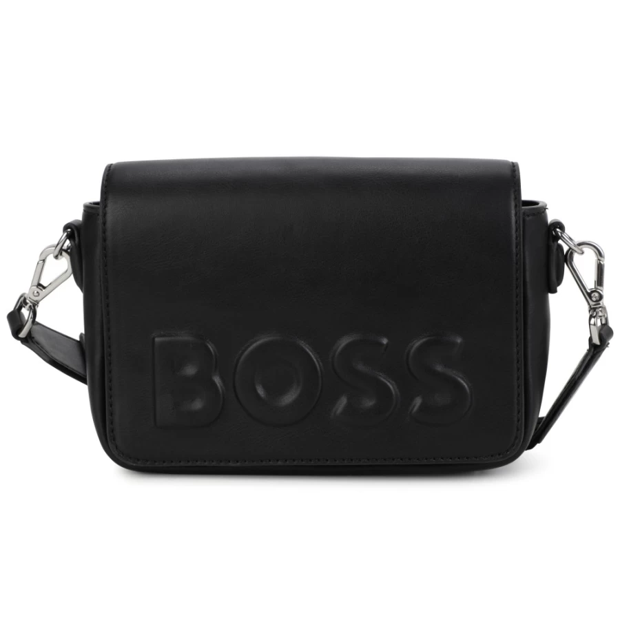 BOSS Black Coated Textile Handbag for Women - Stylish & Durable Designer Purse