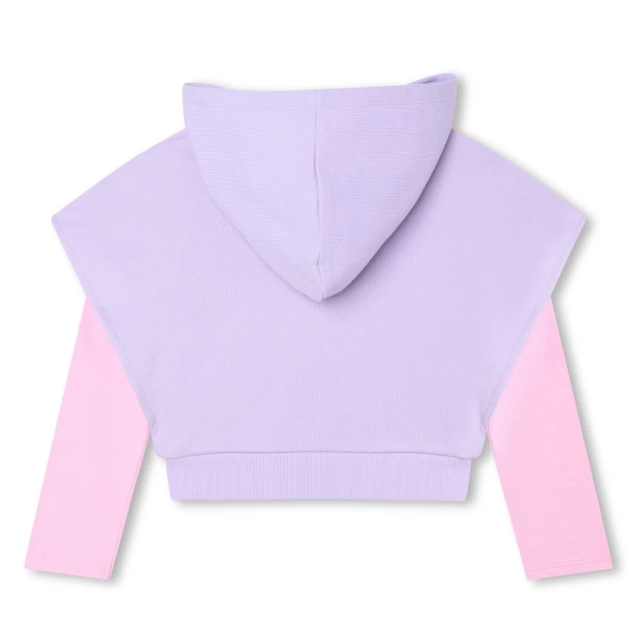 BILLIEBLUSH Girls' Lilac 2-In-1 Fleece Sweatshirt for Comfort & Style