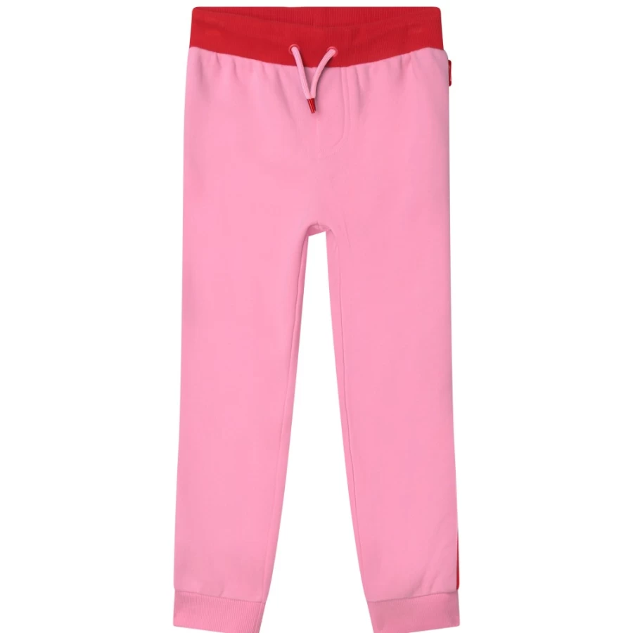 MARC JACOBS Girls' Apricot Fleece Jogging Pants for Comfort & Style