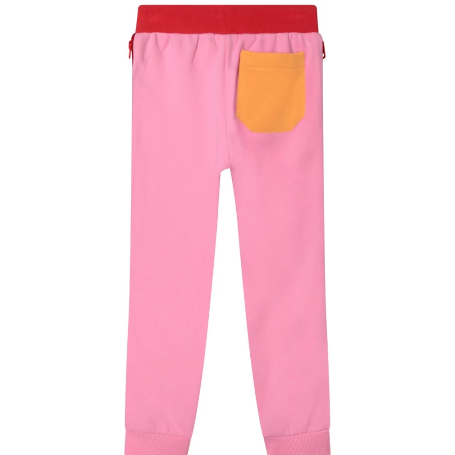 MARC JACOBS Girls' Apricot Fleece Jogging Pants for Comfort & Style