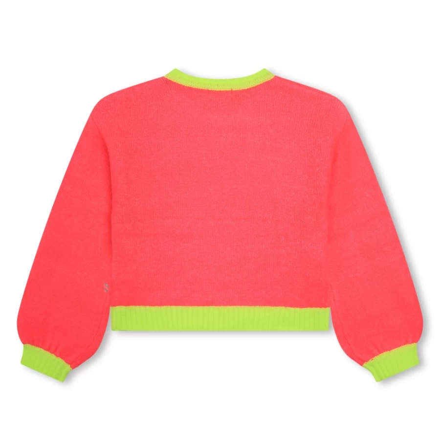BILLIEBLUSH Pink Knitted Jumper for Girls - Soft & Stylish Winter Sweater