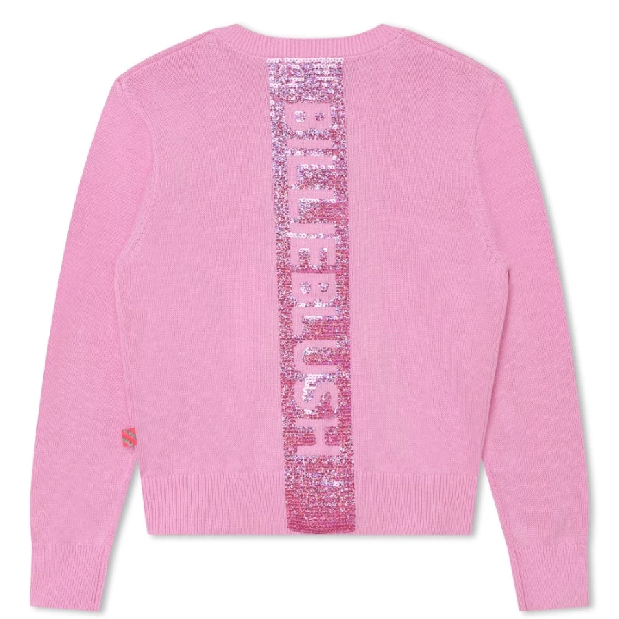 BILLIEBLUSH Pink Knitted Cardigan for Girls - Soft & Stylish