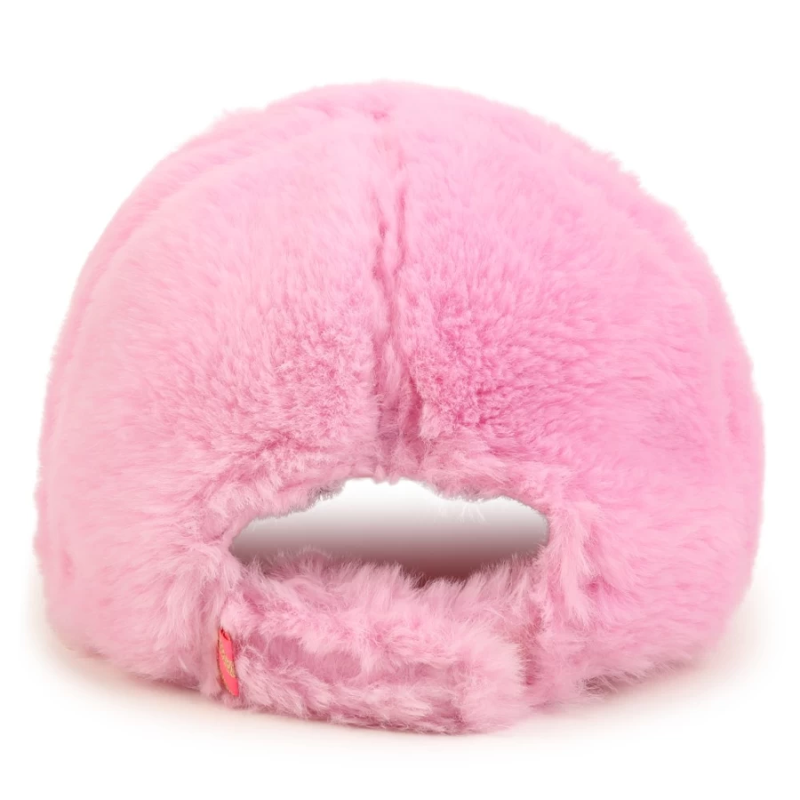 BILLIEBLUSH Pink Fleece Cap for Girls - Soft Winter Hat