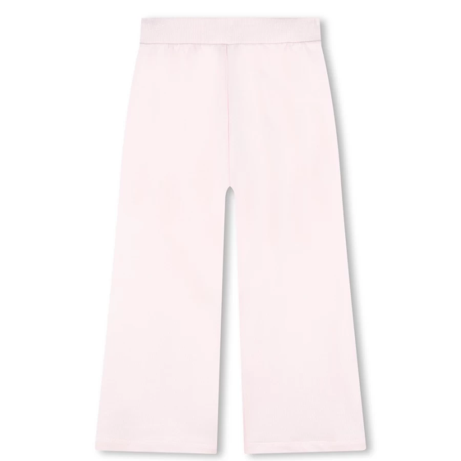 KENZO KIDS Girls' Pale Pink Fleece Jogging Pants for Comfort & Style