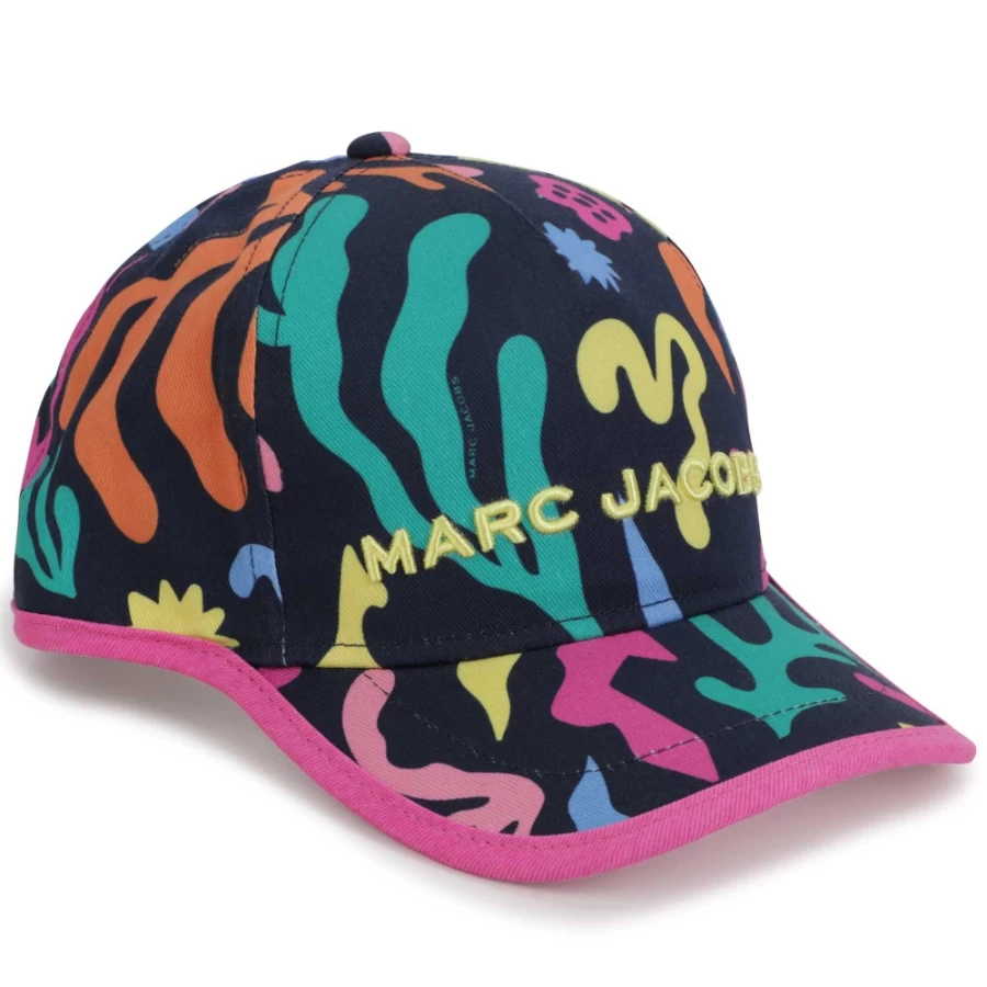 MARC JACOBS Girls' Multicoloured Printed Cotton Cap