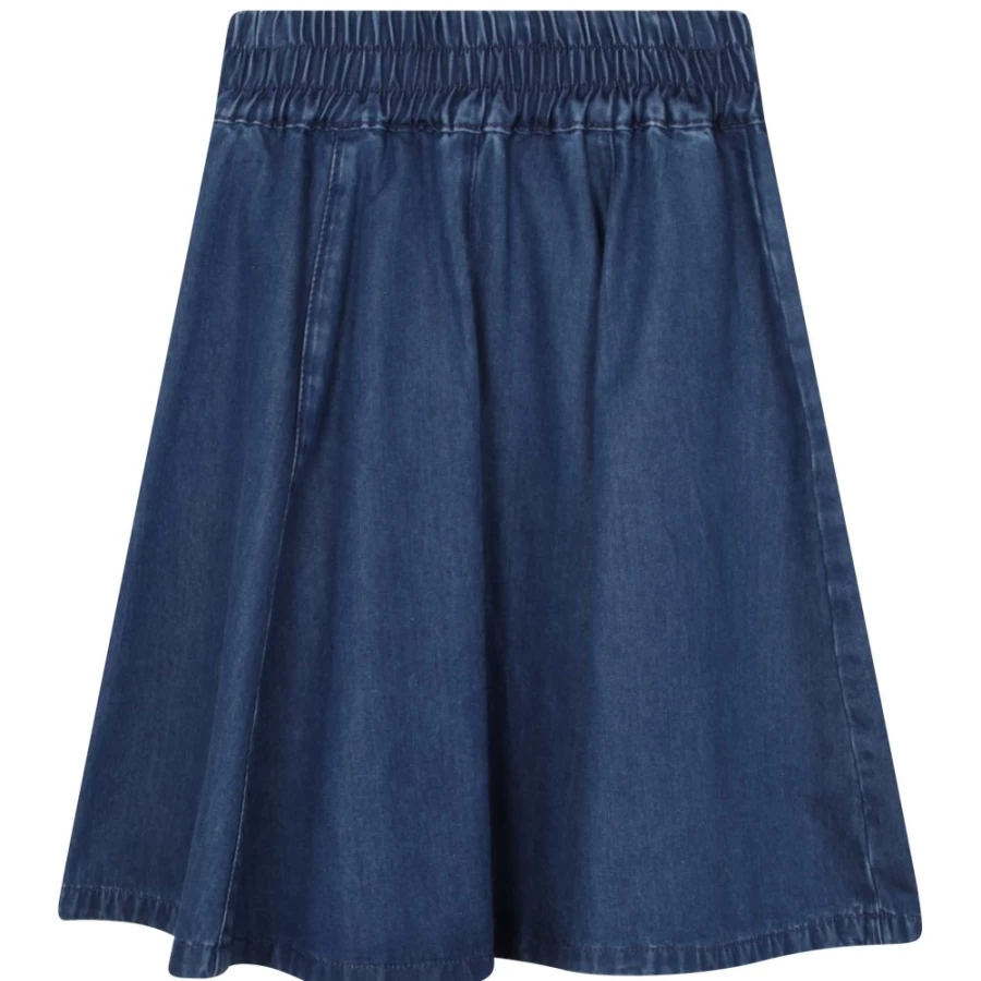 BOSS Girls' Stone Wash Long Denim Skirt for Teens