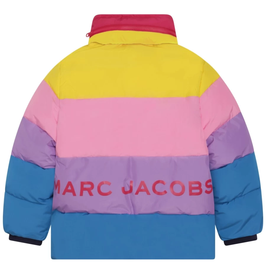 MARC JACOBS Girls' Multicoloured Cropped High-Neck Coat for Stylish Outfits