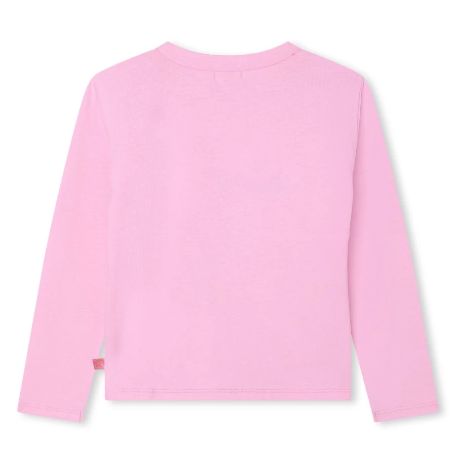 BILLIEBLUSH Pink Sequinned T-Shirt for Girls | Sparkling Top for Kids