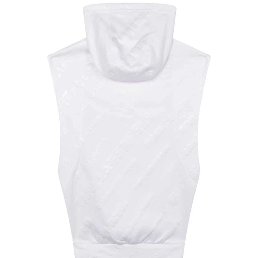 KARL LAGERFELD KIDS Girls' White Printed Sweatshirt Dress