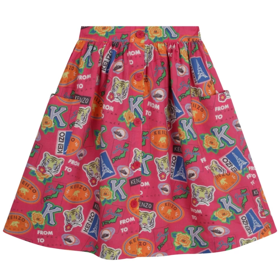 KENZO KIDS Girls Fuschia Pink Skirt for Kids