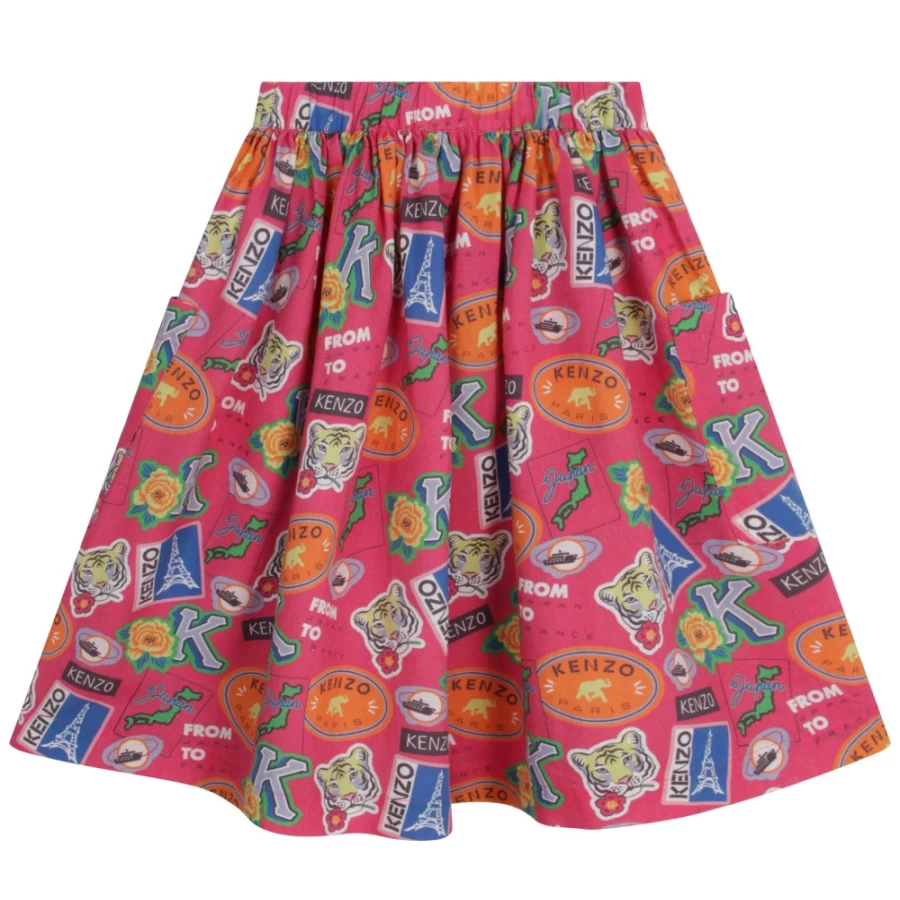 KENZO KIDS Girls Fuschia Pink Skirt for Kids