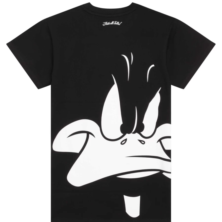 DKNY Girls' Black Printed Cotton T-Shirt Dress