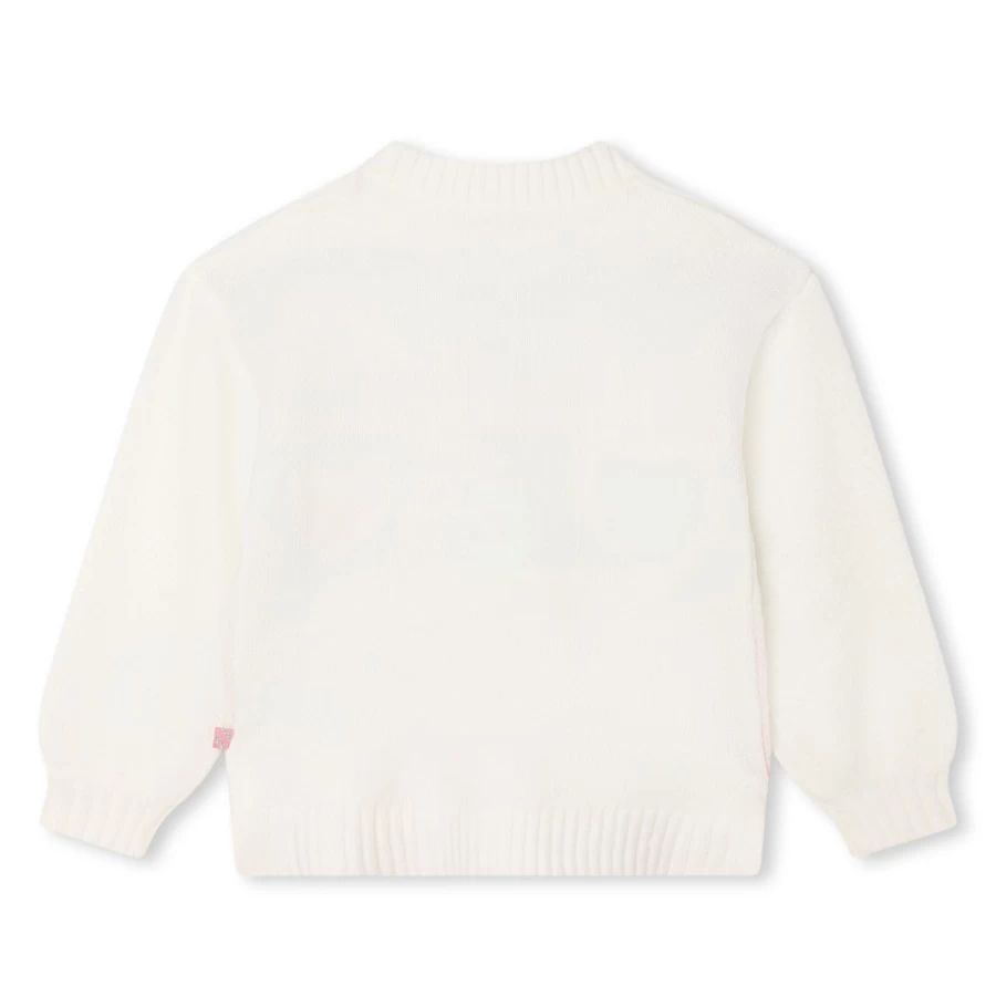 BILLIEBLUSH Ivory Knitted Jumper for Girls - Soft Comfortable Winter Sweater