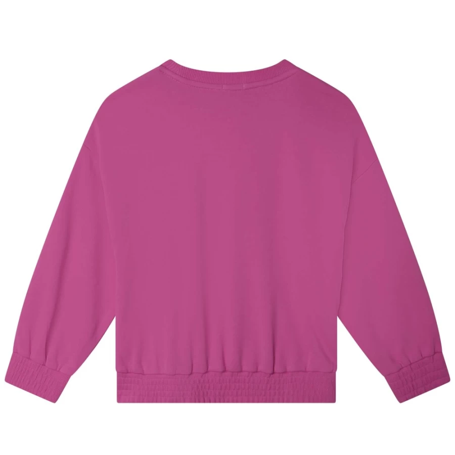 BILLIEBLUSH Girls' Rasberry Fleece Sweatshirt - Cozy Pullover for Kids