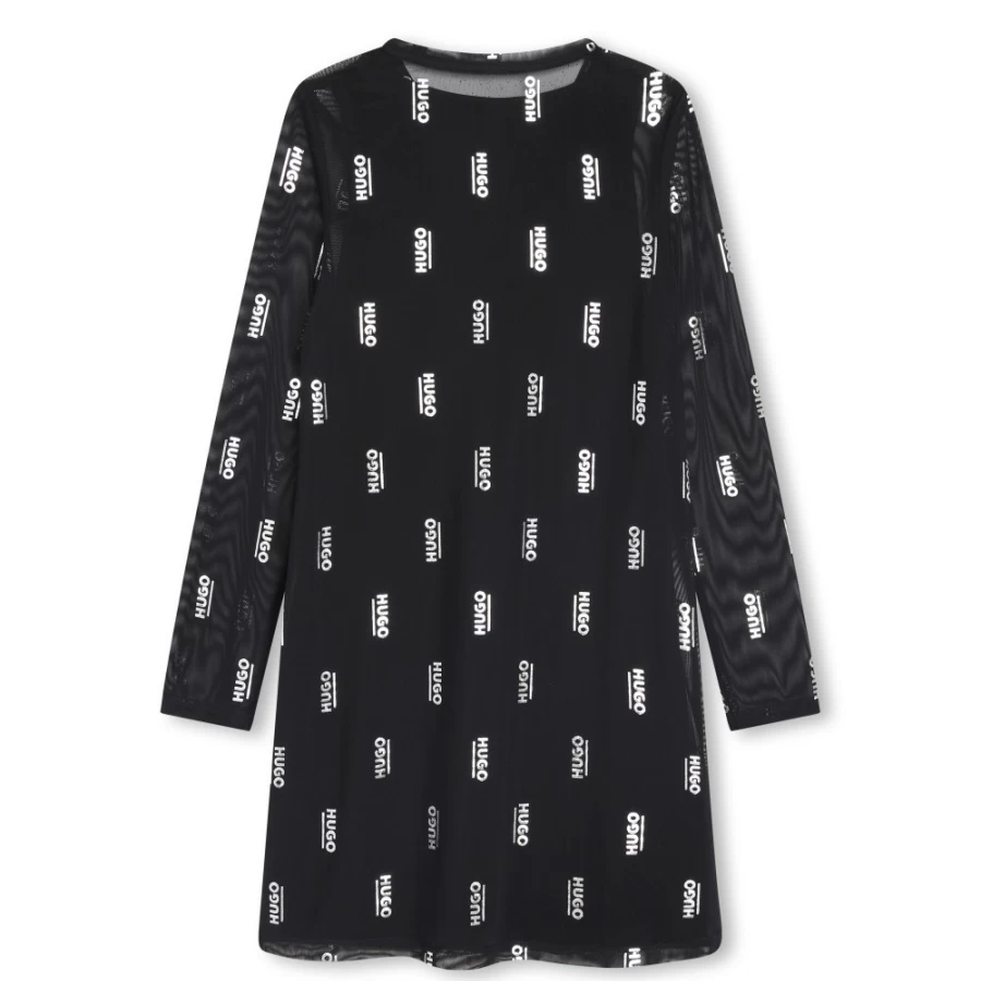 HUGO Black Printed 2-In-1 Dress for Girls