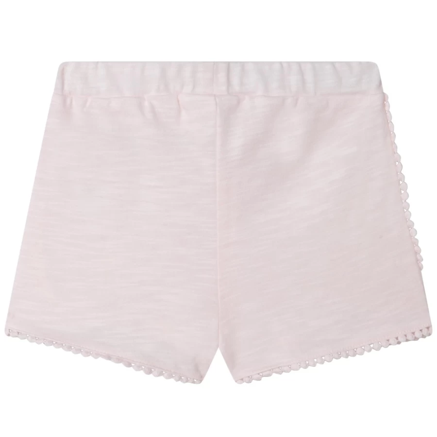 CARREMENT BEAU Girls' Apricot Elastic Waist Comfort Shorts