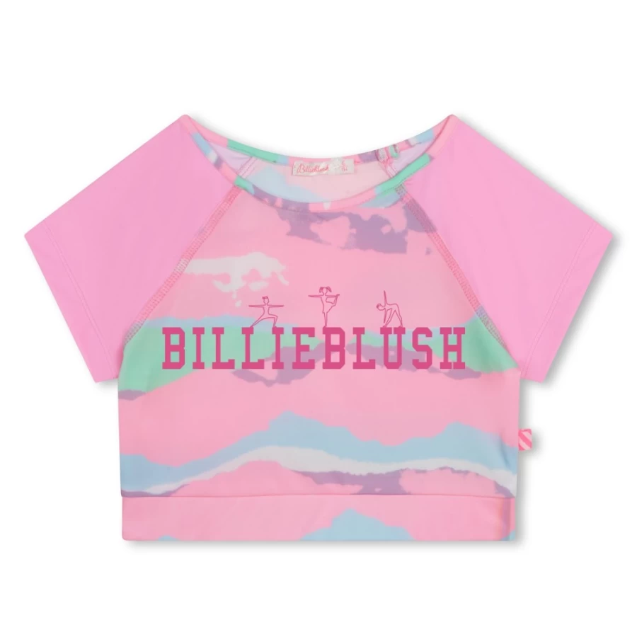 BILLIEBLUSH Pink Novelty Sports T-Shirt for Girls - Fun & Stylish Athletic Tee