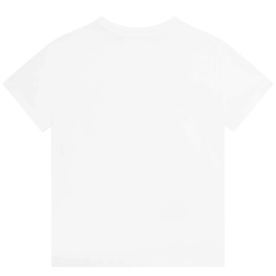 MARC JACOBS Girls White Printed Cotton T-Shirt | Soft & Stylish Tee for Kids