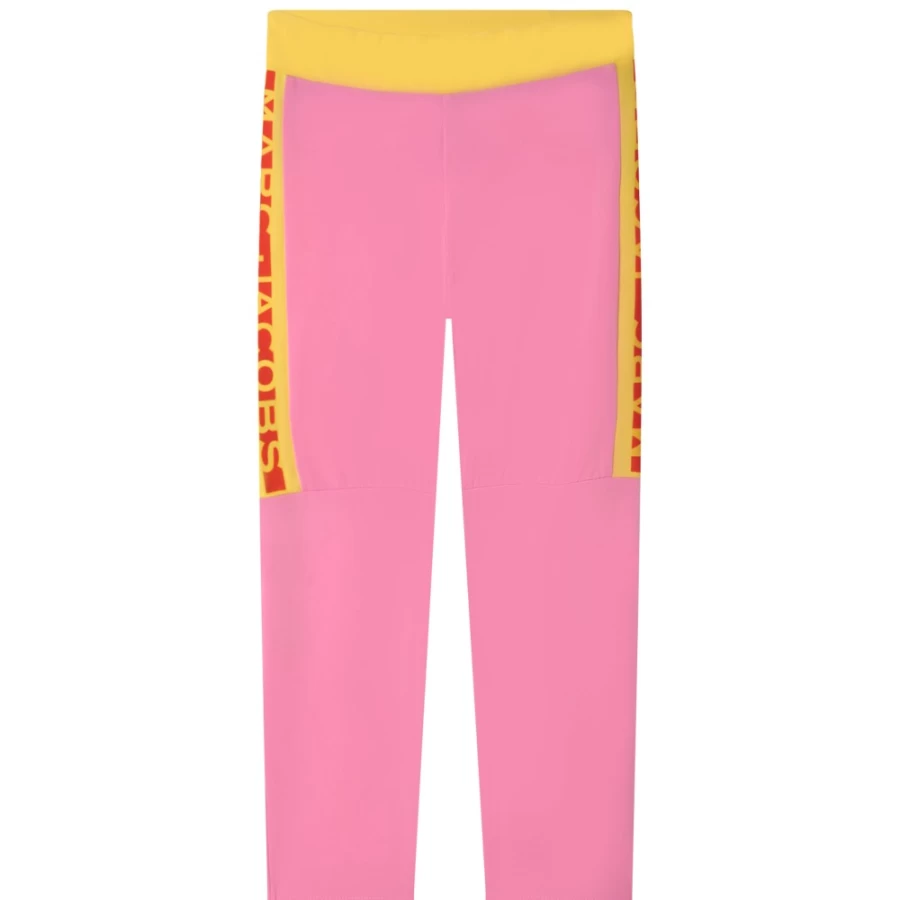 MARC JACOBS Girls' Apricot Multicolored Leggings for Kids