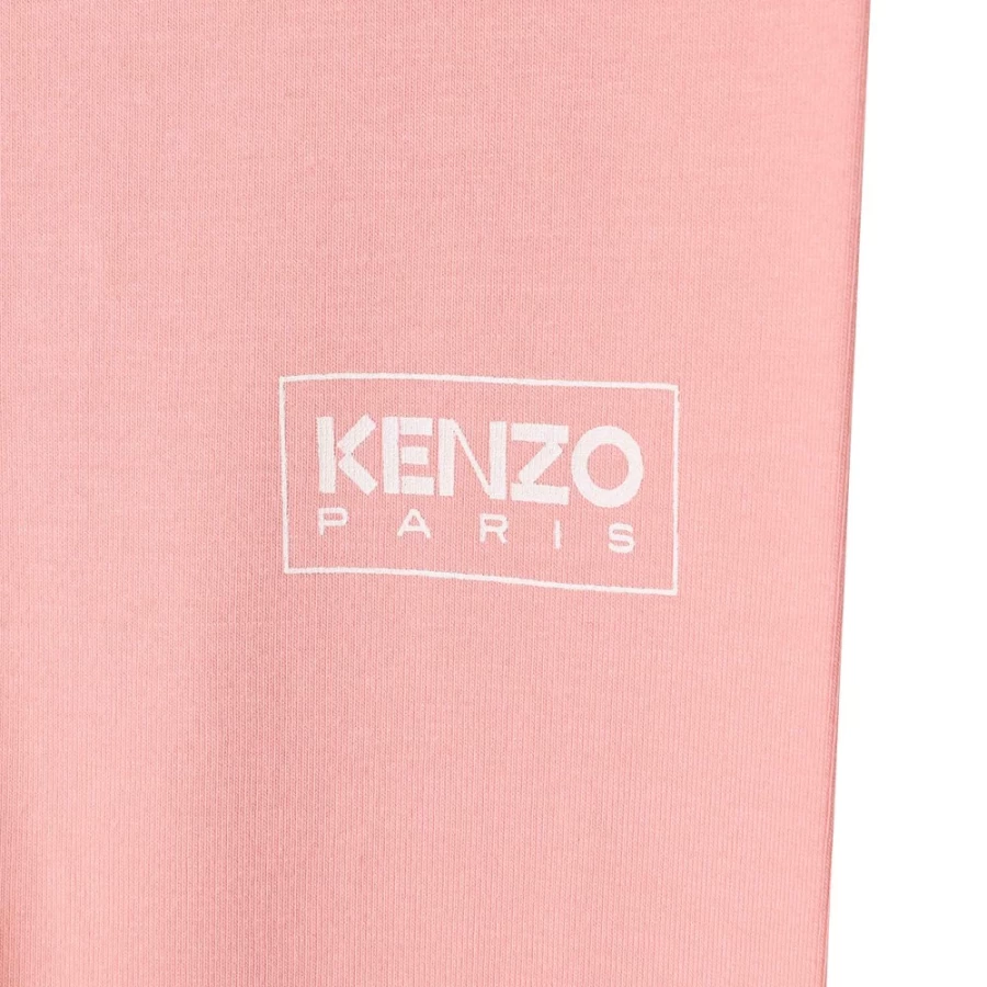 KENZO KIDS Girls Nude Stretch Cotton Leggings for Comfort & Style