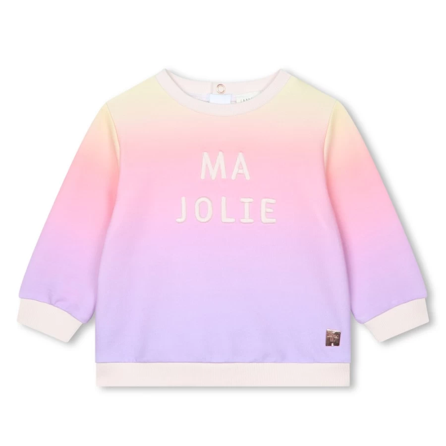 CARREMENT BEAU Embroidered Sweatshirt for Girls - Multicoloured Design