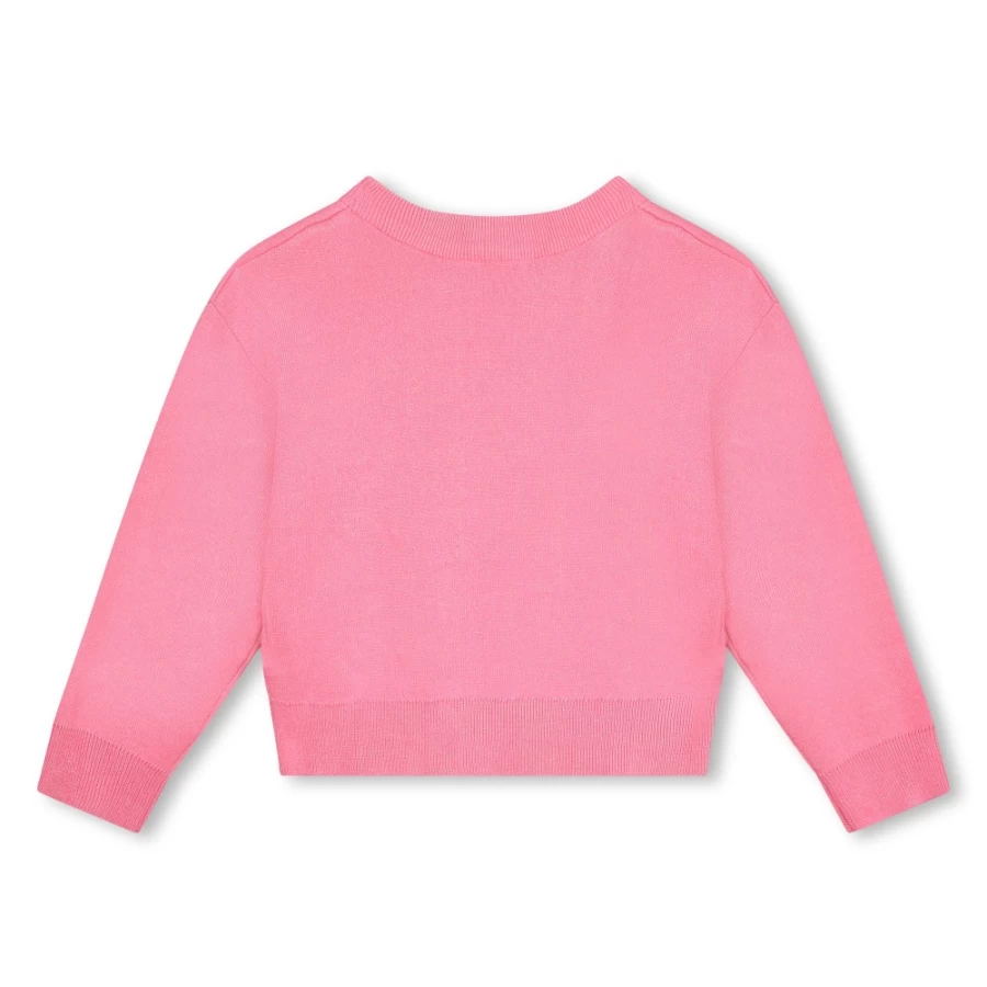 BILLIEBLUSH Pink Sparkly Knitted Jumper for Girls - Glitter Sweater