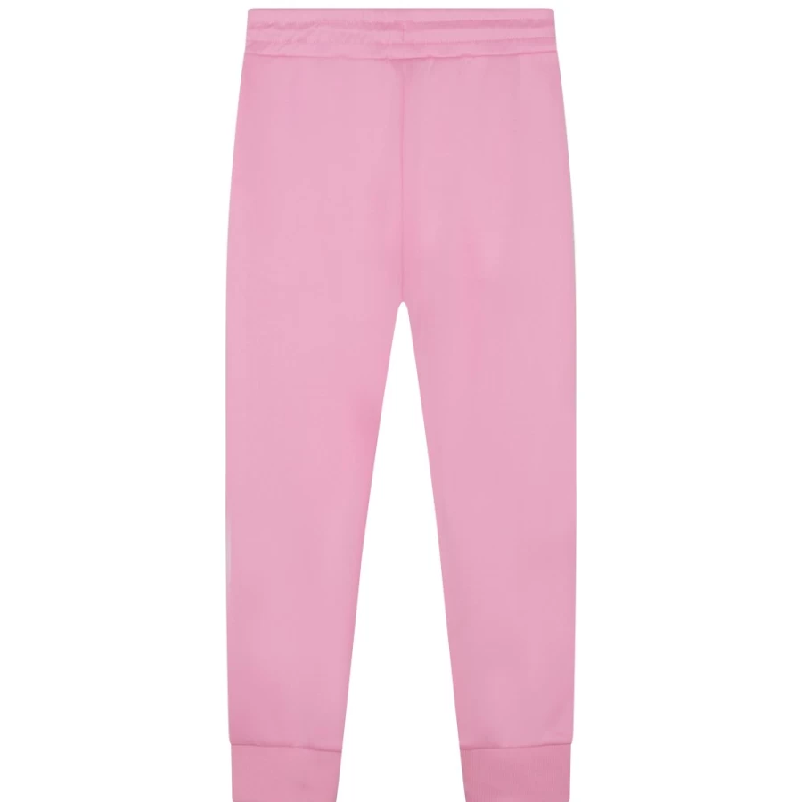 KARL LAGERFELD KIDS Girls Pink Side-Striped Jogging Pants for Comfort & Style