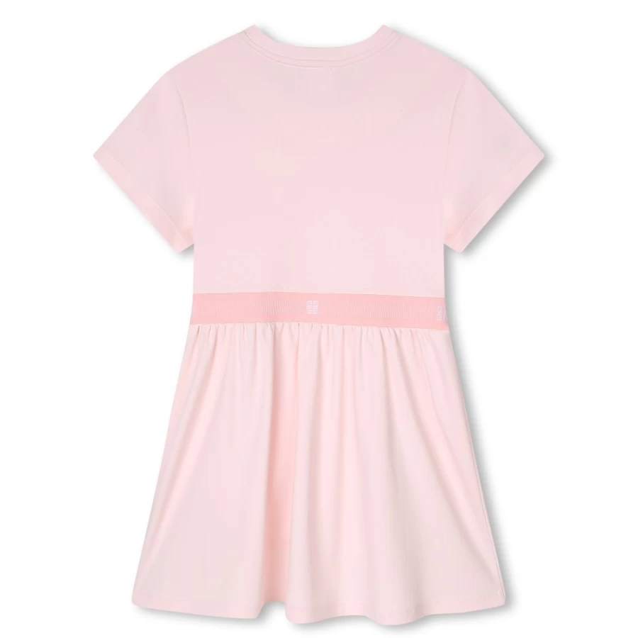 Givenchy Girls' Flared Dress with Elastic Waist in Marshmallow (44Z) - Elegant & Comfortable