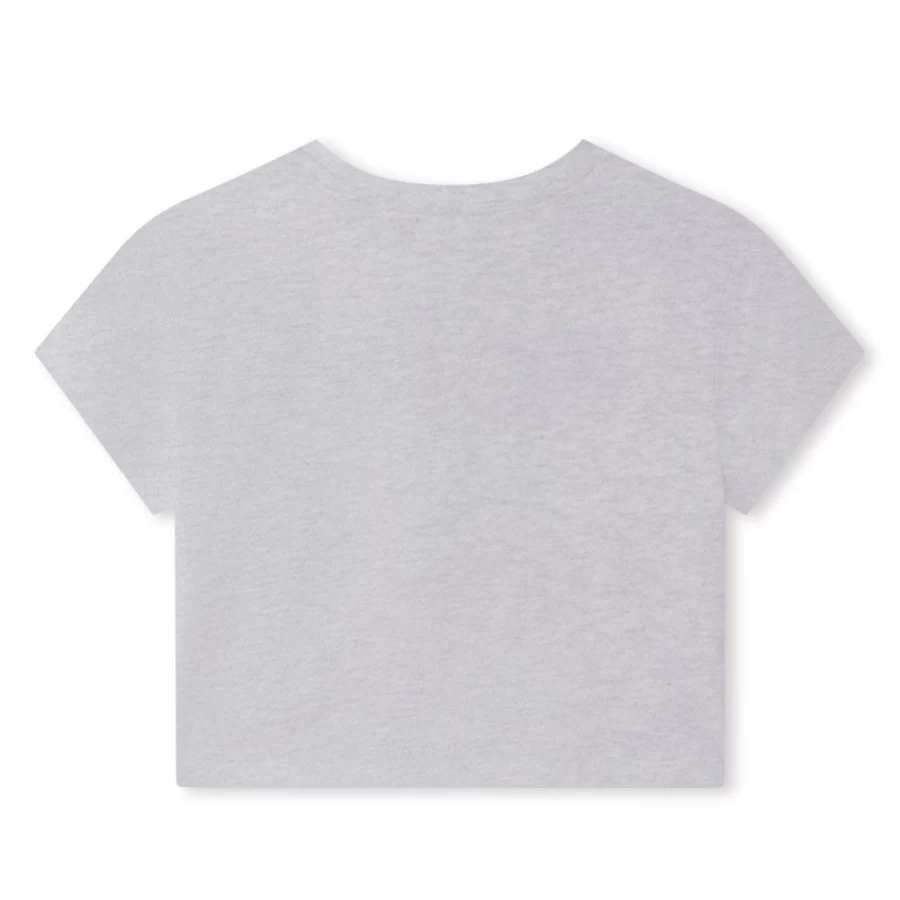 MICHAEL KORS Girls Chine Grey Cotton Short-Sleeve T-Shirt