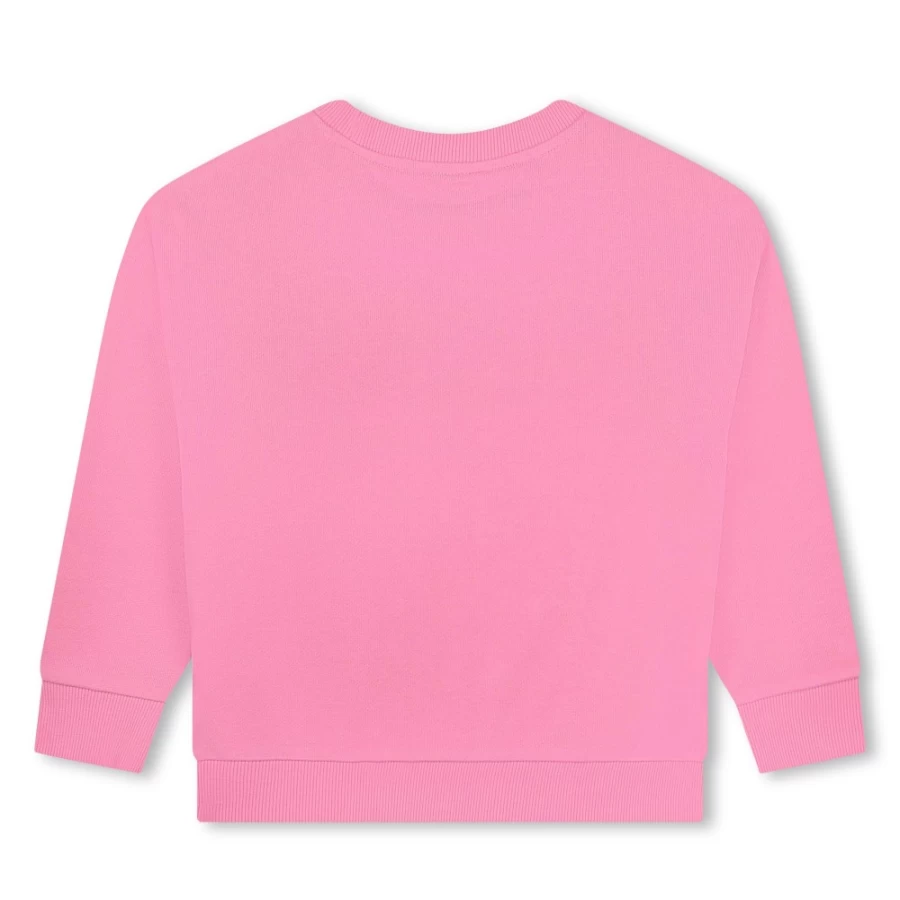 MARC JACOBS Girls Apricot Cotton Fleece Sweatshirt for Kids