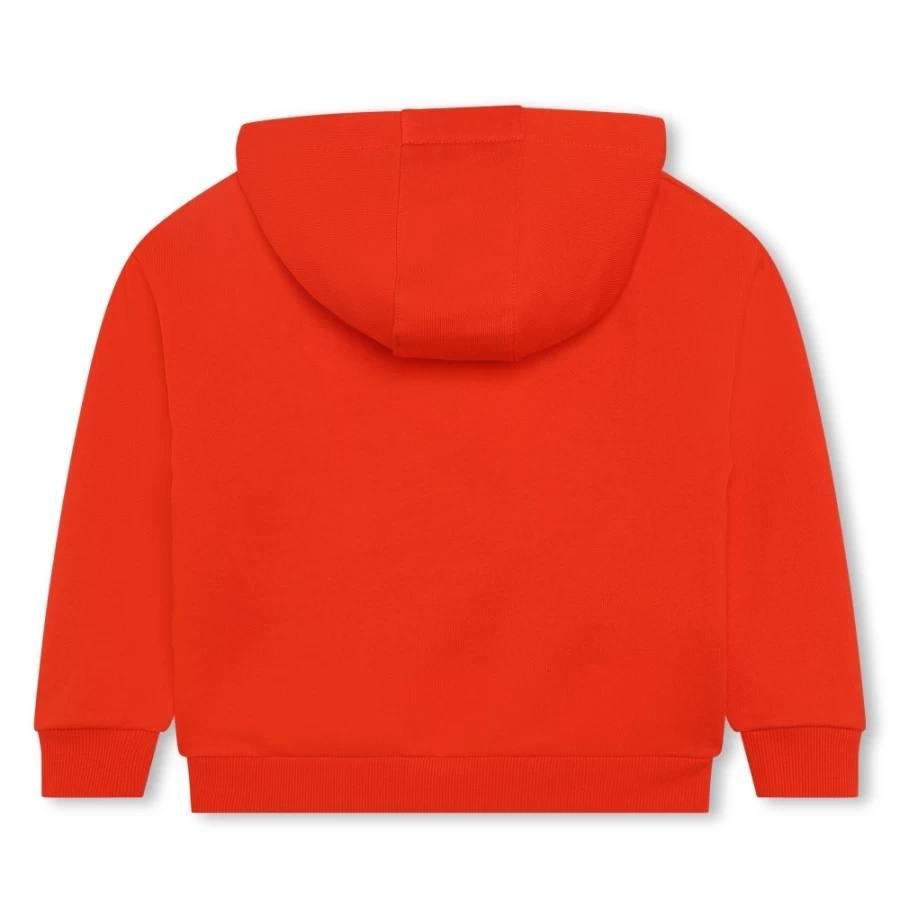 KENZO KIDS Girls Peach Hooded Sweatshirt | Soft Cotton Pullover with Hood