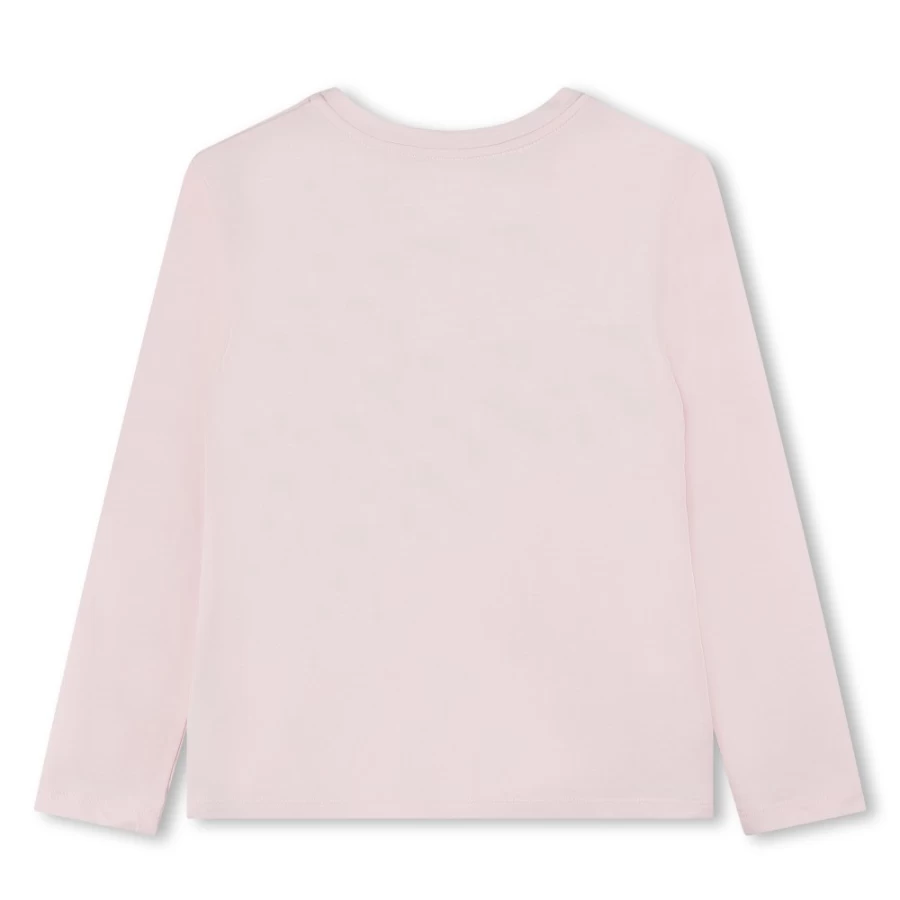 GIVENCHY Marshmallow Long-Sleeved Logo T-Shirt for Girls