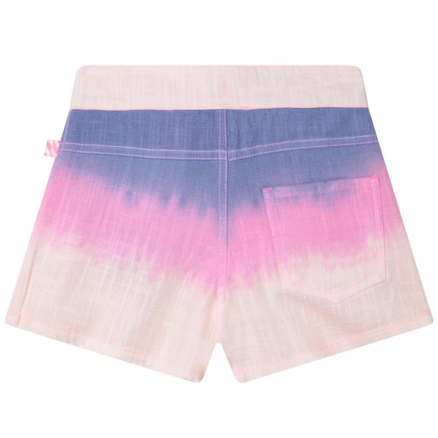 BILLIEBLUSH Girls' Pink Pale Shorts with Adjustable Waist for Comfort & Style