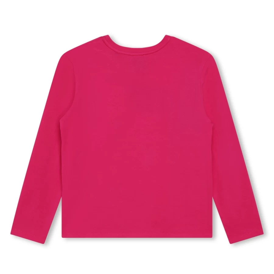 Givenchy Pink Pep'S Sequin Embroidered T-Shirt for Girls