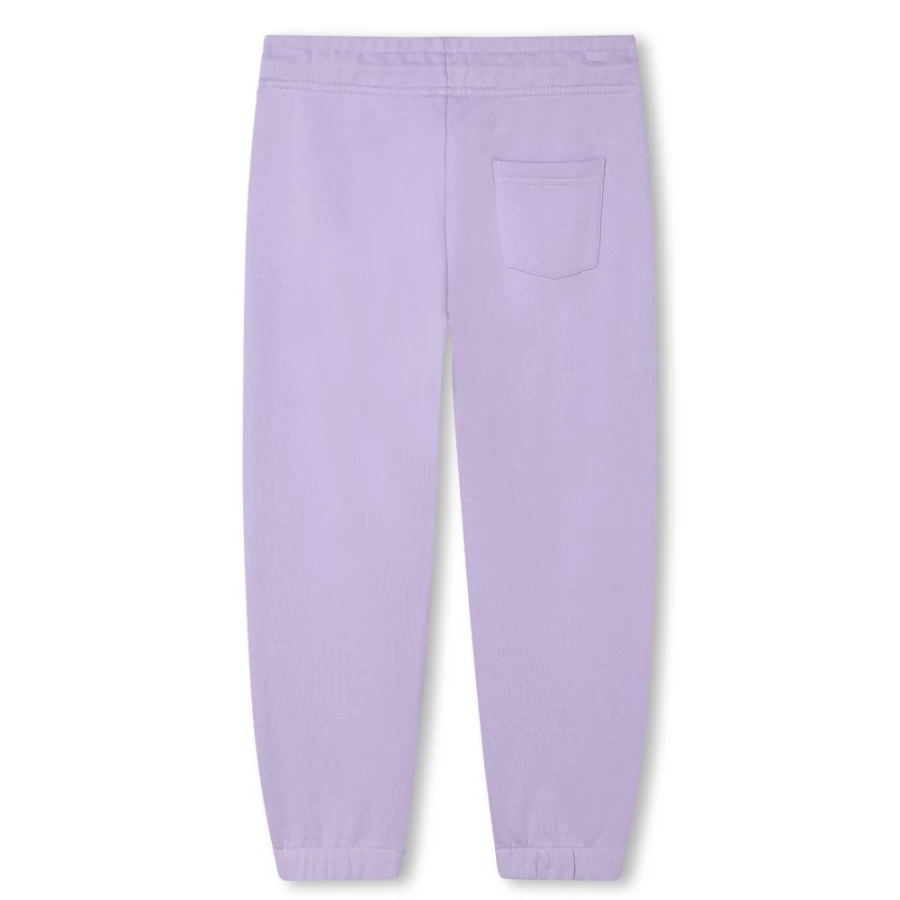 HUGO Girls' Lilac Fleece Jogging Pants for Comfort & Style
